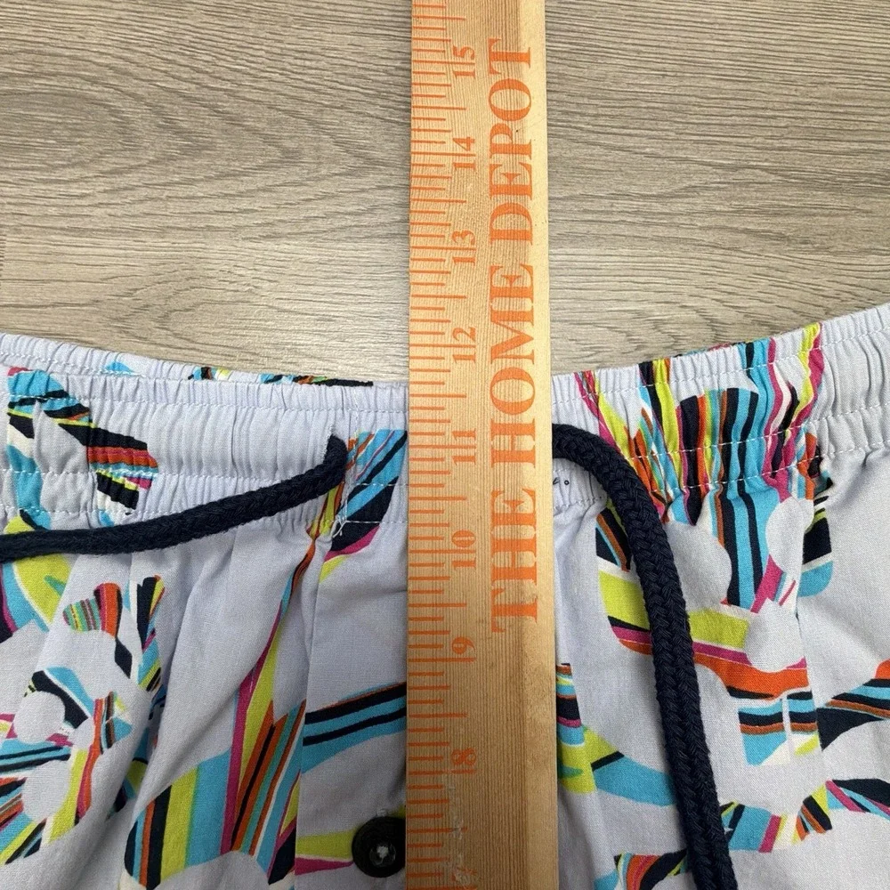 Psycho Bunny Men's Size Small All Over Bunny Woven Jam Lounge Shorts Rainbow